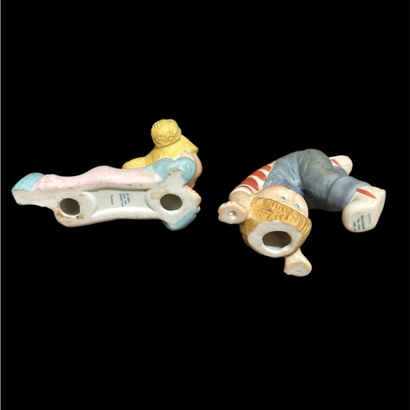 Vintage 1984 Cabbage patch kids Playful Figurine Set - Blue and Red - Picture 2 of 4